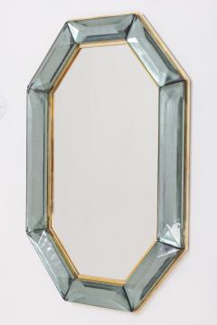 Bespoke Octagon Sea Green Murano Glass Mirror in Stock - 3647744