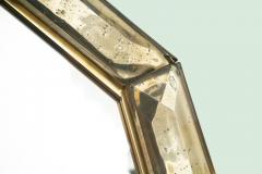 Bespoke Octagon Smoked Murano Glass Mirror in Stock - 1603008