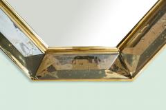 Bespoke Octagon Smoked Murano Glass Mirror in Stock - 1603009