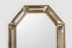 Bespoke Octagon Smoked Murano Glass Mirror in Stock - 3839923