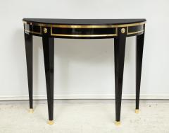 Bespoke Pair of Consoles in the Neoclassic Style with Brass Banding - 1221347