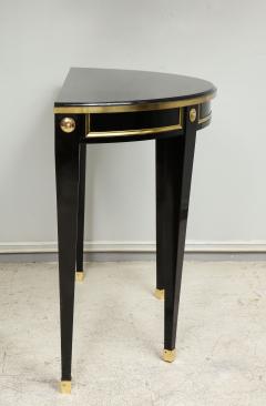 Bespoke Pair of Consoles in the Neoclassic Style with Brass Banding - 1221356