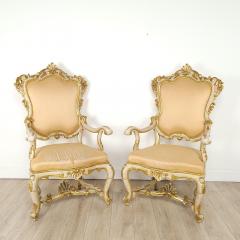 Bespoke Pair of Venetian Armchairs circa 1980 - 3556080