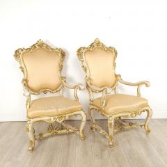 Bespoke Pair of Venetian Armchairs circa 1980 - 3556081