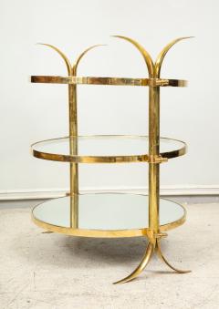 Bespoke Three Tiered Brass Tulip Table by Amir Khamneipur - 1042648