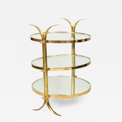 Bespoke Three Tiered Brass Tulip Table by Amir Khamneipur - 1084122