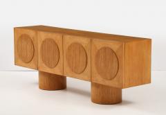 Bespoke White Oak Geometric Sideboard or Credenza Italy - 4177838