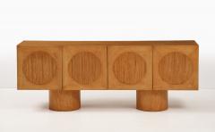 Bespoke White Oak Geometric Sideboard or Credenza Italy - 4177845