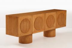 Bespoke White Oak Geometric Sideboard or Credenza Italy - 4177846