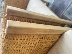 Betty Cobonpue Fabulous Coastal Modern Pair Betty Cobonpue Barrel Back Wicker Lounge Chairs - 4443236