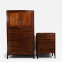 Betty Joel Betty Joel Attri Arts Crafts Oak Tallboy and Matching Petite Chest of Drawers - 4234486