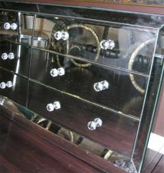 Beveled Front 6 Drawer Mirrored Dresser - 3096574