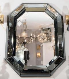 Beveled Gray Glass Octagon Mirror - 3118810