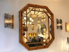 Biancardi Jordan Pair of Hammered Glass Silver Iron Sconces by Biancardi Italy 1970s - 4397434