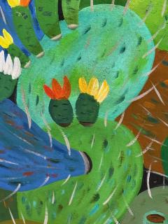 Bibi Zogb Bibi Zogb Artist Cactus Painting Original - 4134508