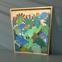 Bibi Zogb Bibi Zogb Artist Cactus Painting Original - 4134586
