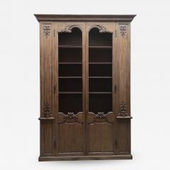 Bibliotheque Hand Carved Details in Oak - 1081155