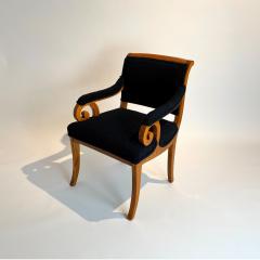 Biedermeier Armchair Solid Beech Black Boucle South Germany circa 1830 - 3674554