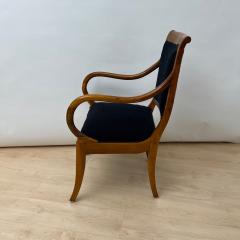 Biedermeier Armchair Walnut Black Boucle South Germany circa 1835 - 4229442