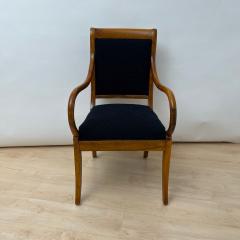 Biedermeier Armchair Walnut Black Boucle South Germany circa 1835 - 4229443