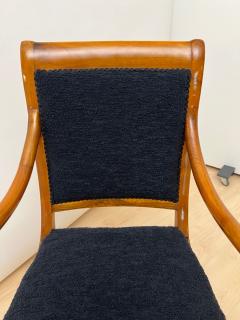 Biedermeier Armchair Walnut Black Boucle South Germany circa 1835 - 4229449