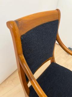 Biedermeier Armchair Walnut Black Boucle South Germany circa 1835 - 4229450