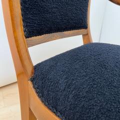 Biedermeier Armchair Walnut Black Boucle South Germany circa 1835 - 4229452
