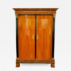 Biedermeier Armoire Cherry Veneer Brass Full Columns Austria circa 1820 - 3640330