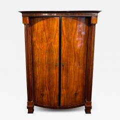 Biedermeier Armoire Walnut Veneer Full Columns Vienna Austria circa 1825 - 4269394