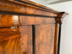 Biedermeier Armoire Walnut Veneer South Germany circa 1820 - 4254839