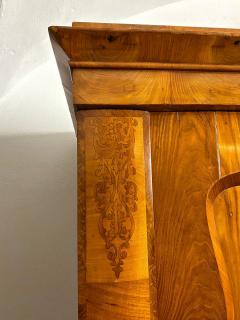 Biedermeier Ashwood Cabinet With Inlay Works 19th Century Austria ca 1840 - 3417491