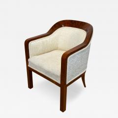 Biedermeier Bergere Chair Walnut Creme Velvet Austria circa 1840 - 3143713
