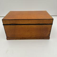 Biedermeier Box Birch Brass South Germany circa 1830 - 3914209