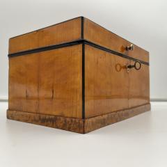 Biedermeier Box Birch Brass South Germany circa 1830 - 3914212