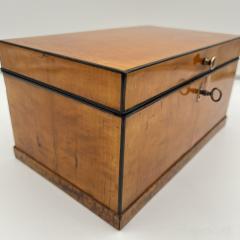 Biedermeier Box Birch Brass South Germany circa 1830 - 3914216