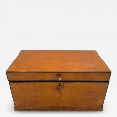 Biedermeier Box Birch Brass South Germany circa 1830 - 3917264