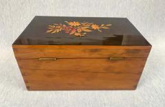 Biedermeier Box Ebonized Inlays Cherry South Germany circa 1840 - 1781275