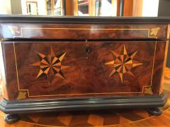 Biedermeier Casket Box Ebony Walnut and Inlays South Germany circa 1850 - 1612372