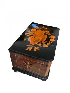 Biedermeier Casket Box Ebony Walnut and Inlays South Germany circa 1850 - 1612376