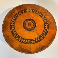 Biedermeier Center Table Walnut Veneer Maple Inlays Germany circa 1830 - 3761597