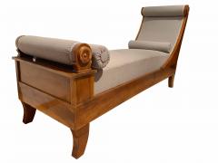 Biedermeier Chaise Longue Polished Walnut Germany circa 1820 - 1240289