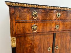 Biedermeier Chest Walnut Veneer Cherry Gold Leaf Brass Austria circa 1815 - 4248287