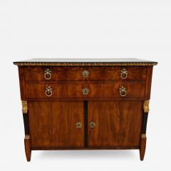 Biedermeier Chest Walnut Veneer Cherry Gold Leaf Brass Austria circa 1815 - 4248460