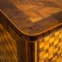 Biedermeier Chest of Drawers with Checkerboard Veneer Pattern Germany - 4704586