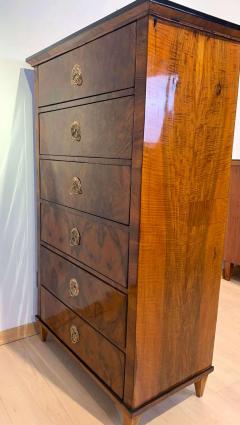 Biedermeier Chiffonier High Chest with 6 Drawers Walnut Austria circa 1820 - 1781248