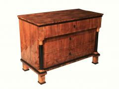 Biedermeier Commode Walnut Full columns South Germany circa 1820 - 1051891