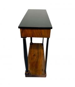 Biedermeier Console Table Walnut Veneer and Ebonized South Germany circa 1820 - 1576774