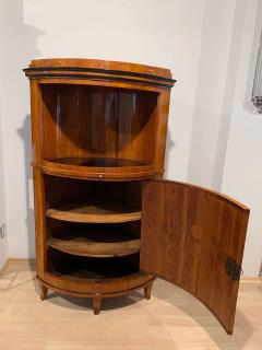 Biedermeier Corner Cabinet Cherry Veneer Ebony Inlay South Germany circa 1820 - 2148032