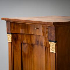 Biedermeier Demi Cabinet with Pilasters Circa 1820 - 4696597