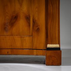 Biedermeier Demi Cabinet with Pilasters Circa 1820 - 4696608